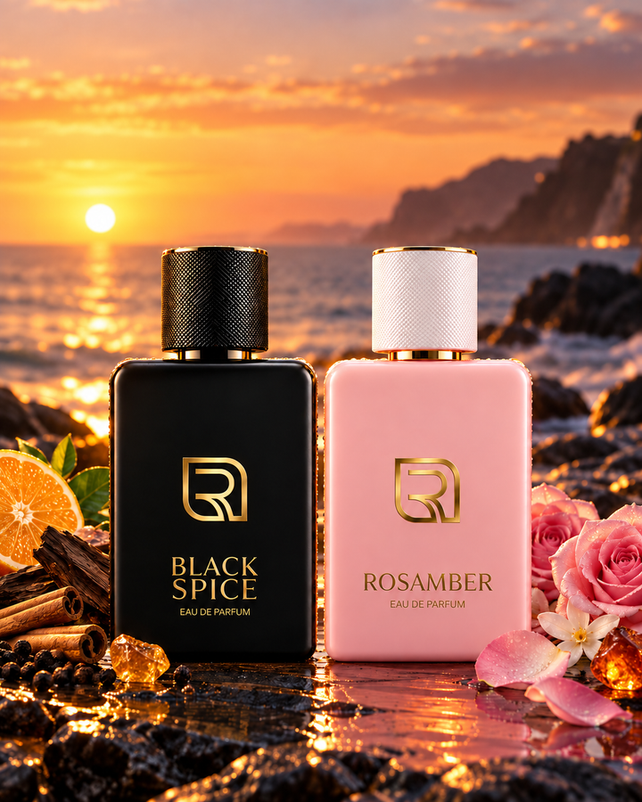 Black Spice and Rosamber luxury duo combo offer with corrected Rosamber cap